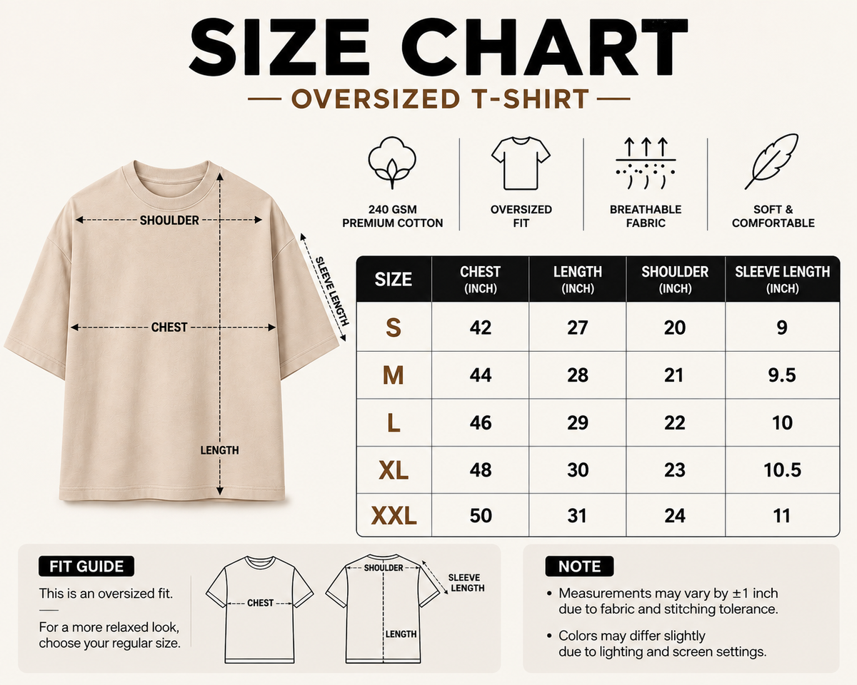 One Piece Zoro Oversized T-Shirt | 240 GSM Premium Cotton
