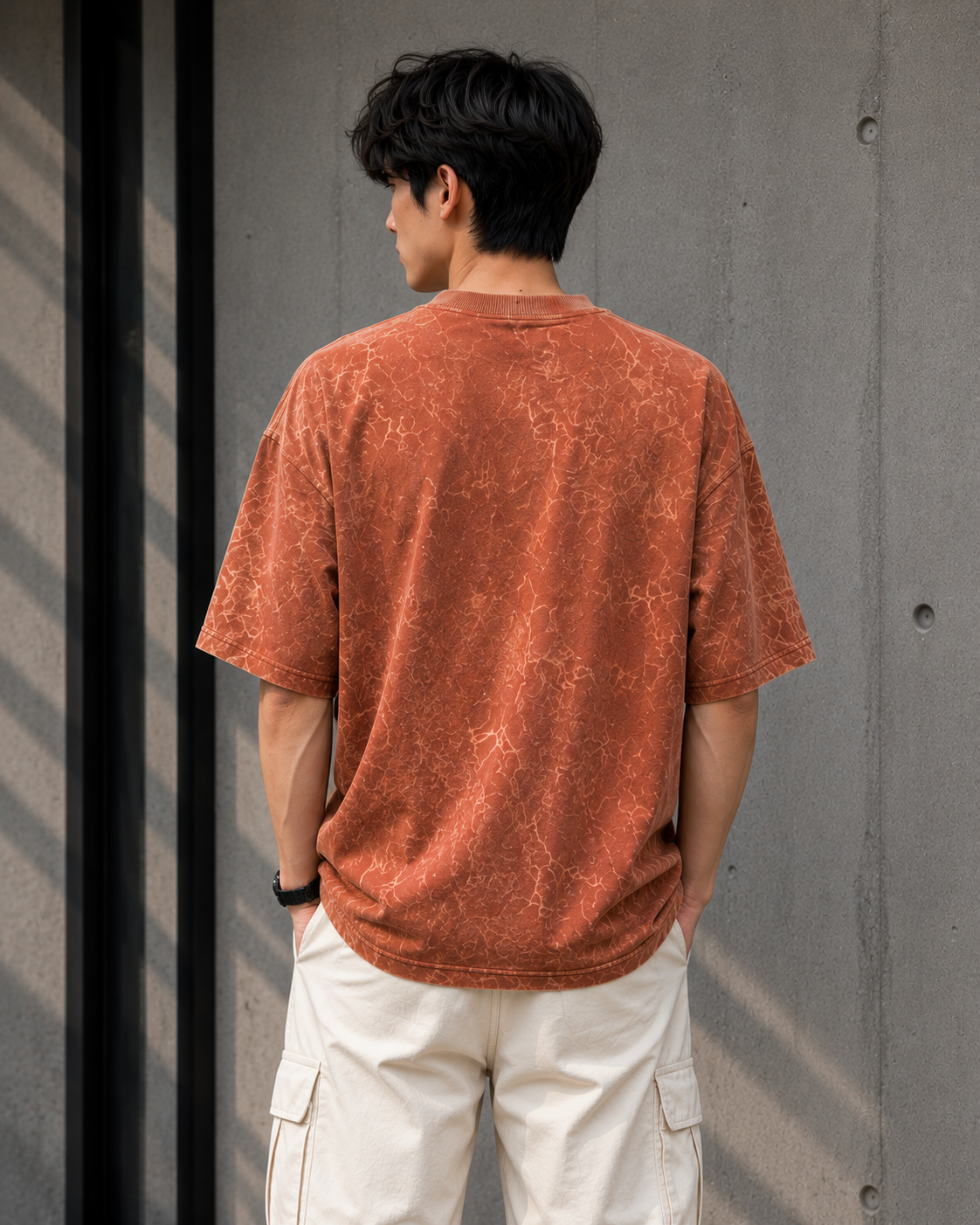 ONLY7EVENS REVERSE Acid Wash Oversized T-Shirt | 245 GSM Premium Cotton