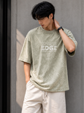 The Edge Oversized T-Shirt | 245 GSM Premium Cotton | Acid Wash Sage Green | Unisex