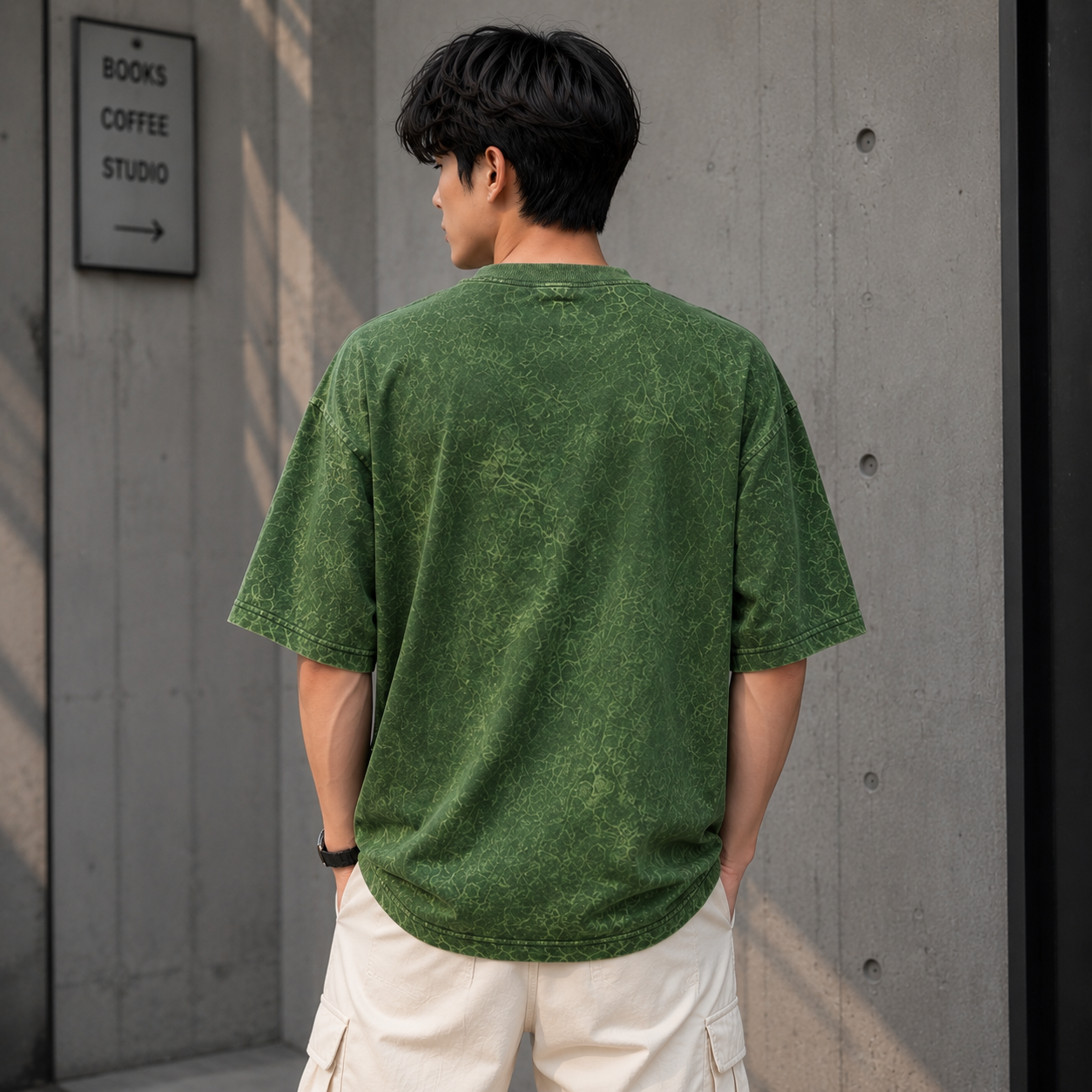 ONLY7EVENS Acid Wash "ALONE" Oversized T-Shirt | 240 GSM Premium Cotton