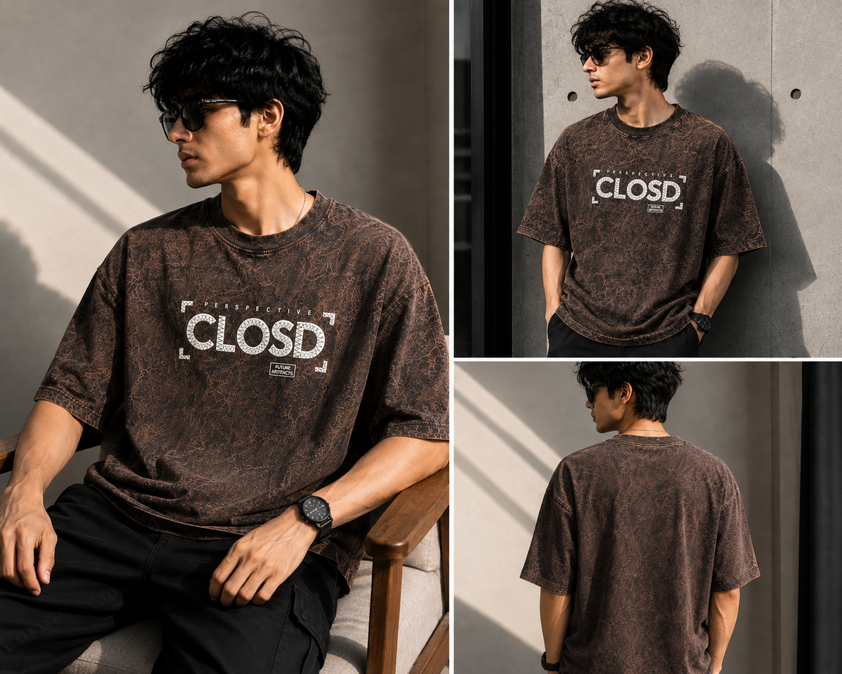 CLOSD — Perspective Oversized T-Shirt | 240GSM