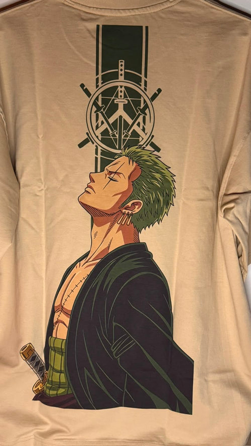 One Piece Zoro Oversized T-Shirt | 240 GSM Premium Cotton