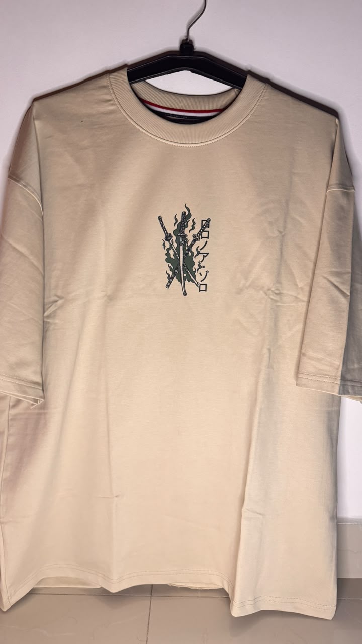 One Piece Zoro Oversized T-Shirt | 240 GSM Premium Cotton