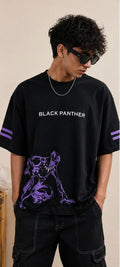Black Panther Oversized T-Shirt | 245 GSM Premium Cotton | Black | Unisex