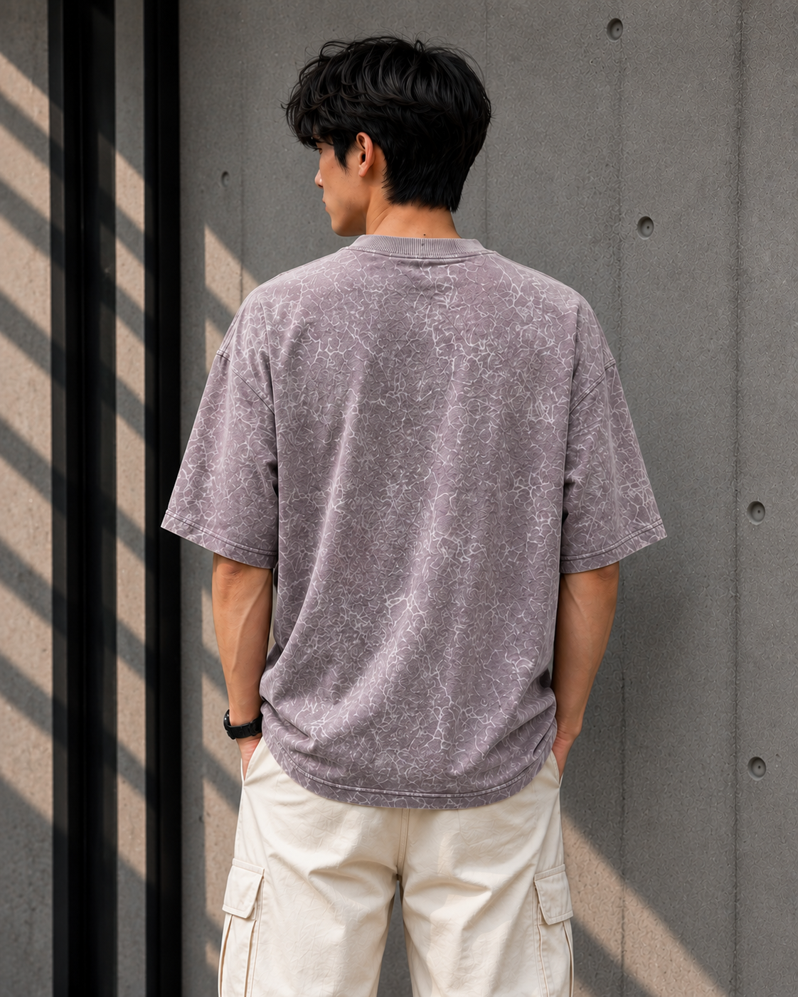 ONLY7EVENS REVERSE Acid Wash Oversized T-Shirt | 245 GSM Premium Cotton